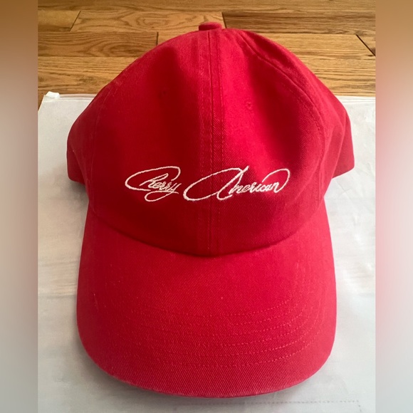 NEW SEASON ❤️ CHERRY LA AMERICAN UNSTRUCTURED HAT RED - Picture 4 of 7